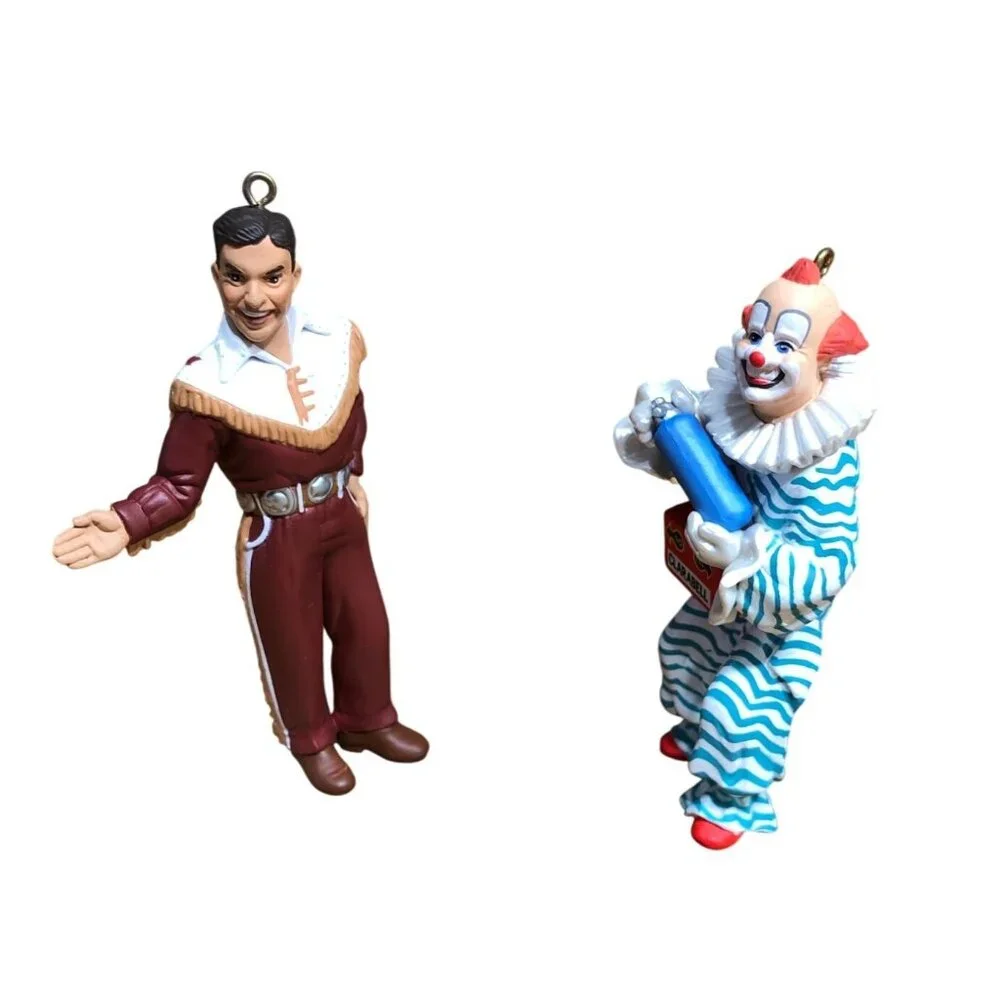 Hallmark Ornaments Clarabell Clown 80 Buffalo Bob 81 Christmas Decor Howdy Doody
